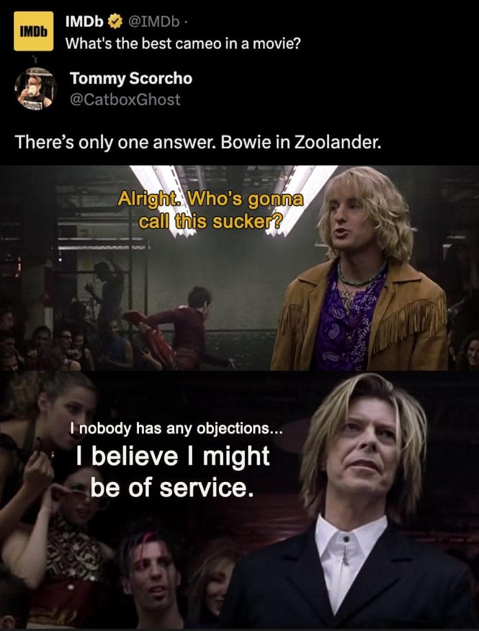 David Bowie As The Judge Of The Walk-Off In 'Zoolander'